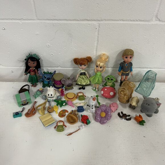 Disney Store Mini 5in Animators Collection Lilo Stitch Anna Elsa Tinkerbell Lot - Picture 1 of 12